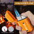 Torch Lighter, Double Jet Flame, Waterproof and Windproof Butane Gas Lighter for Survival, Camping, Hiking, Grill