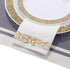 200 Disposable Hand Towels Soft and Absorbent Linen Feel Paper Hand Towels Durable Decorative Bathroom Hand Napkins Good for Kitchen, Parties, Weddings, Dinners or Events White and Gold by JOLLY CHEF