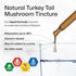 BIO KRAUTER Turkey Tail Mushroom Supplement, Vegan Immune Support Drops, Alcohol & Sugar Free, 4 Fl.Oz.