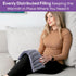 Microwave Heating Pad for Cramps, 6"x16" Reusable Heat Pack, Moist Heating Pad for Muscle Aches