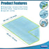 Streak Free Miracle Cleaning Cloth, 12'' x 16'', Pack of 8, Microfiber Window, Mirror, Glass, Lint Free