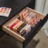 Makeup Organizer for Eyeshadow Palette and Lipstick, 7 Section Divided Makeup Palette Organizer for Vanity (7.48" x
