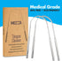 Pack of 2 Stainless Steel Tongue Scrapers, Essential Dental Hygiene Kit for Bad Breath & Bacteria Removal