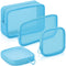 Weewooday 4 Pcs Mesh Makeup Bag, Travel Toiletry Bag Pouch with Zipper, Mini Portable Cosmetic Travel Purse Bag for