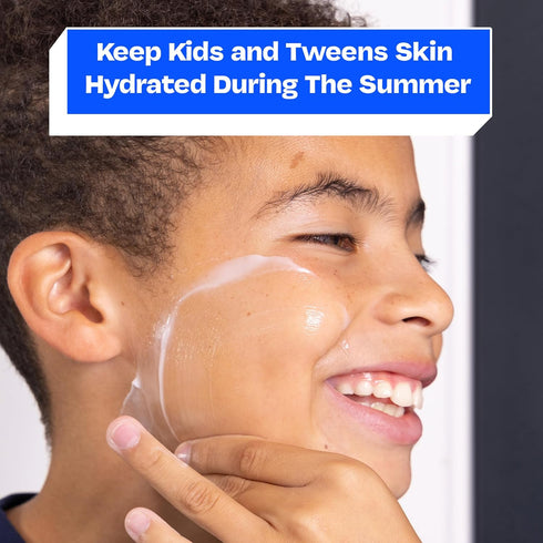 The Face Lotion - 1.7 oz Hydrating Skin Care for Kids and Teens, Fast-Absorbing Acne Moisturizer, Oil-Control & Blue