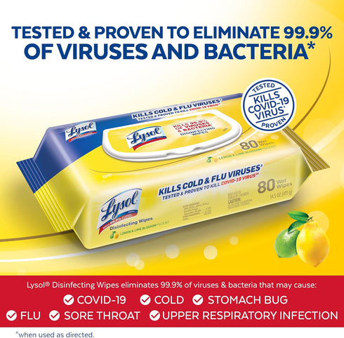 Handi-Pack Country (Pack 4 320ct Lysol Disinfecting Wipes, Brighter Horizon, Scent, of - Total)