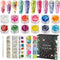 Makartt Nail Decoration Set, 4 Boxes Glitter Sequins & Rhinestones for Nail Art, DIY Decoration Accessories Kit