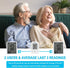 Easy@Home Digital Blood Pressure Monitor, Upper Arm BP Machine with Large Cuff and Individual Memory