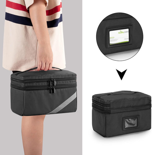 Trunab Medicine Storage and Organizer Bag Empty, Pill Bottle Organizer with Portable Small Pouch, Home First Aid Box