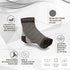Physix Gear Sport Plantar Fasciitis Socks - Ankle Compression Sleeve with Arch Support for Men & Women, Black S/M