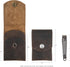 Hide & Drink Double Nail Clipper Case, Handmade Full Grain Leather Grooming Kit, Bourbon Brown, Travel Essentials