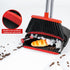 Broom and Dustpan Set, Indoor Broom with Dust Pan Combo for Home, Office, Kitchen, Lobby & Pet Hair Cleaning