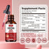 Liquid Iron Supplement for Women & Men, Iron Drops for Anemia with Folate, Vitamin C, B12, Strawberry, 2 Fl Oz