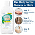 PediFix FungaSoap Tea Tree Cleansing Wash, Antifungal Body Wash & Foot Soap, All-Natural Tea Tree Oil Cleanser for