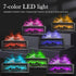 Villelei 7 1/3/5 Fireplace Aroma Diffuser with Remote Control - Color Changing LED Flame Essential Oil Diffuser, Hour