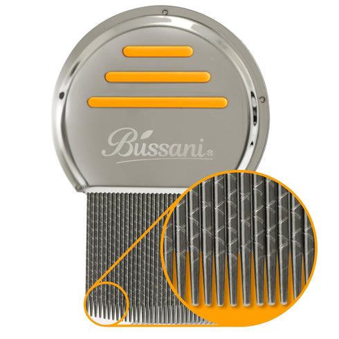 Bussani Lice Comb for Fine & Thick Hair | Lice Treatment | Nit Comb for Lice Eggs | Great for Dandruff & Psoriasis