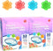 Simple Life Toilet Bowl Cleaner Gel, Fresh Flower Toilet Gel Stamp, Stops Limescale and Stains, 64 Stamps Variety Pack
