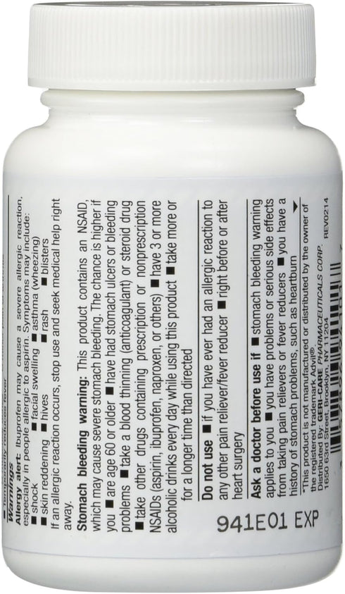 Geri Care IBUPROFEN Pain Relief Tablets, 100 Count