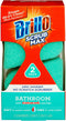 Brillo Scrub Max Heat Activated Sponges, Strong & Long Lasting, Innovative Technology, 2 Count (Bathroom)
