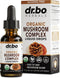 Organic Mushroom Complex Liquid Drops - Adaptogenic Mushroom Supplement with Lion's Mane, Reishi, Turkey Tail, 1oz