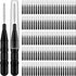 120 Pieces Braces Flossers, 360° Bendable Oral Dental Hygiene Tool, Toothpick Dental Flossing with Soft Bristles