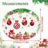 LIKAJON 50 12 10 Inch Pcs Oval Christmas Ball Paper Plates, x Large Disposable Christmas Heavy Duty Paper Plates