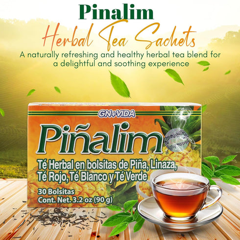 PIALIM 3 90 Boxes Te Pinalim Tea GN+Vida Tea Diet Day Supply