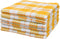 uxcell Kitchen Dish Cloths - 14" x 16" Absorbent Dish Rags, Drying Towels, 6 Pack, Orange