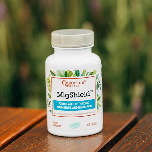 Quantum Health MigShield Magnesium Supplements - 60 Tablets with Riboflavin & CoQ10 for Effective Results