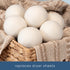 S&T INC. XL New Zealand Wool Dryer Balls, Natural White Fabric Softener for Laundry, 2.9 in, 6 Pack