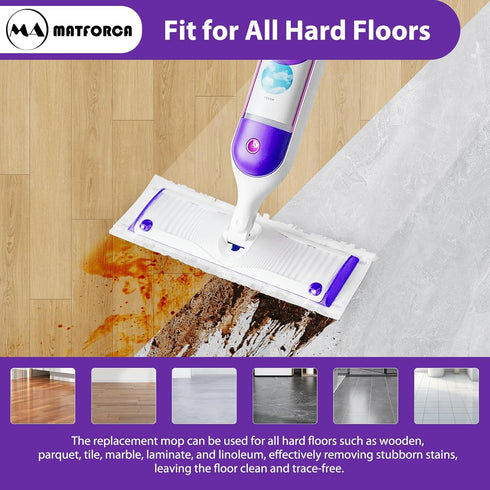 10 Pack Disposable Power Mop Pads Refills for Swiffer PowerMop Multi-Surface Replacement Mopping Pads