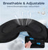 LC-dolida Bluetooth Sleep Mask with White NoiseSleep Headphones,Bluetooth Wireless Music Eye Mask, Ideal for Travel