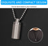 Titanium Waterproof Keychain Pill Holder Container, Portable Mini Size Pill Box Case for Outdoor Travel (2 Pack)
