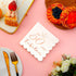50 and Fabulous Cocktail Napkins - Rose Gold, 50th Birthday Decorations for Women, Folded 5x5 Inches Disposable Party