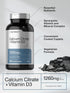 Horbaach Calcium Citrate with Vitamin D3, 1260 mg 1000IU, 250 Caplets
