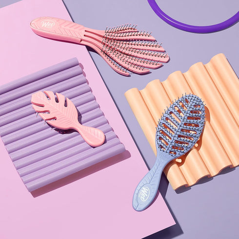 Wet Brush Go Green Speed Dry Hair Brush, Purple - Vented Design with Ultra Soft Bristles