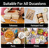 EUSOAR 50pcs Disposable Sporks, 6.8"x1.3" Heavy Duty Plastic Cutlery, Individually Wrapped Fork Spoon for Parties