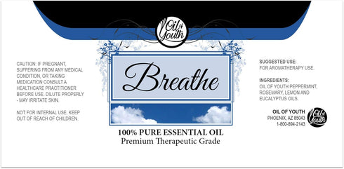 Oil of Youth 4 Ounce Bulk Breathe Blend Essential Oil - Therapeutic Grade - Pure & Natural