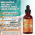 Immune 98% 60 Tropical Oasis USDA Organic Liquid Vitamin C Drops for Adults & Kids | Supports Healthy System |