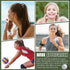Volleyball Hair Ties - 20 Pcs Accessories, No Crease Ribbon Ponytail Holders for Girls Women Players (Black, White)