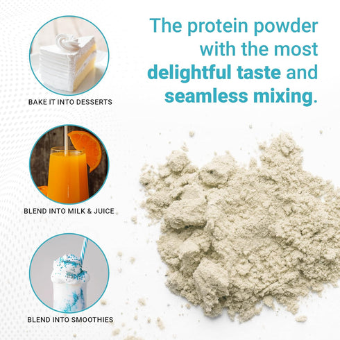 Unflavored Protein Powder - New Formula - Lactose-Free, Gluten-Free, Non-GMO Whey Isolate Supplement Shake (30