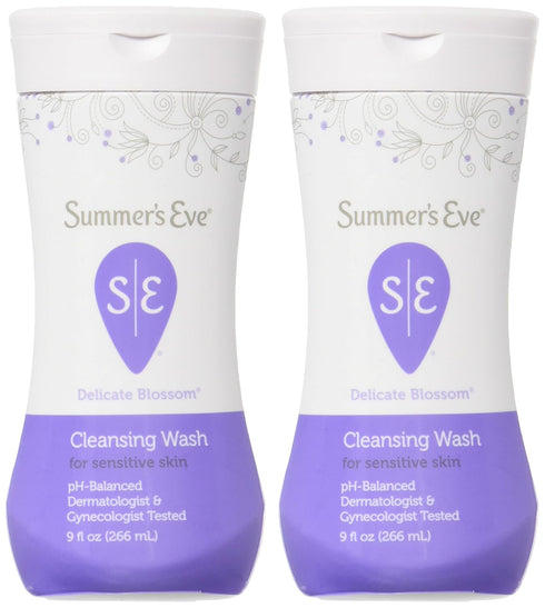 SUMMER'S Blossom-9 oz, 2 EVE Feminine Wash for Sensitive Skin-Delicate pk