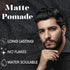Matte Hair Wax Pomade, Water Based Styling Clay for All Hair Types, 4 Oz, Strong & Flexible Hold