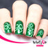 Whats Up Nails - Saint Patrick's Day Nail Vinyl Stencils 4pcs for Nail Art Design (Clover Field, Shamrock, Luck)