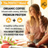MariGold High Protein Coffee - Iced Café Mocha, 20g Grass Fed Whey Protein Isolate, 1 Lb Bag
