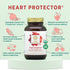 PURE SYNERGY Heart Protector - Organic Heart Health Support Supplement with Hawthorn Berry, Resveratrol, Nattokinase -