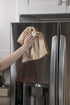 Copper Lane Lint Streak-Free Microfiber Cleaning Cloths in Tan and Copper