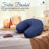 London Linens Pack of 4 Blue Premium Extra Thick 100% Cotton Flannel Massage Tables Face Cradle Covers