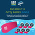 Earvolution Ear Band-It Ultra Premium Swimming Headband and Swimmers Ear Plugs Bundle, Hot Pink, Medium