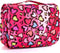 Kids Hanging Toiletry Bag for Girls, Waterproof Travel Cosmetic Makeup Wash Bag, Toddler Toiletries, Leopard Red
